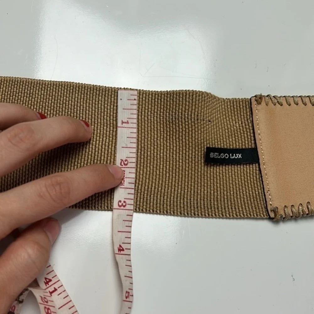 Belgo‎ Lux wide stretch belt bamboo buckle